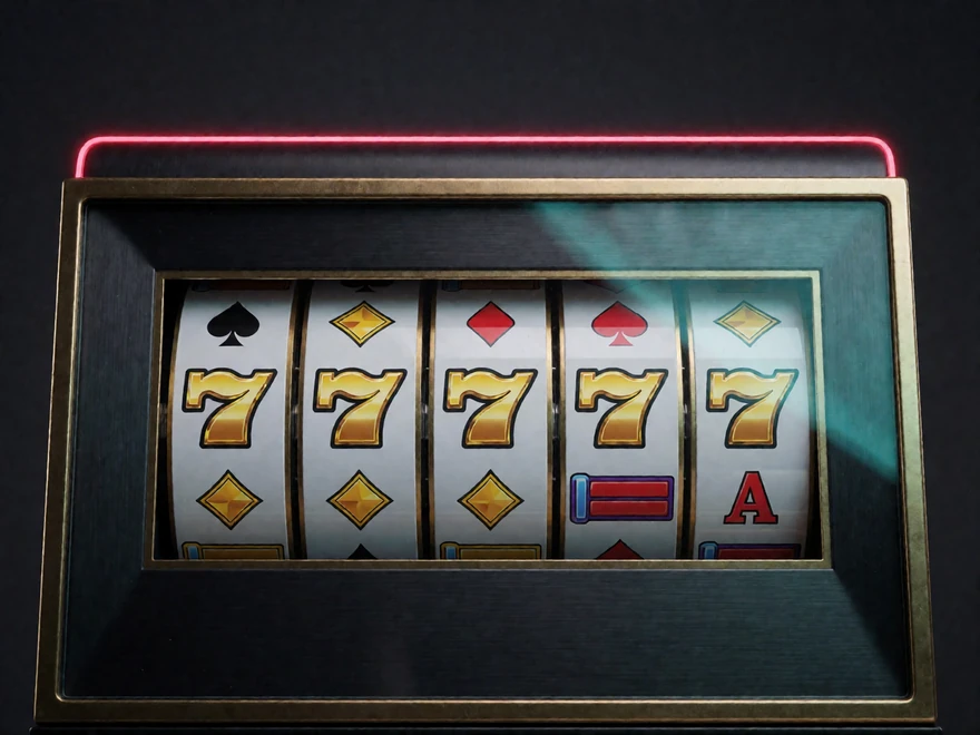 Stillstehende Walzenreihen mit goldenen Symbolen zur Einordnung der Automatenspiele im Online Casino